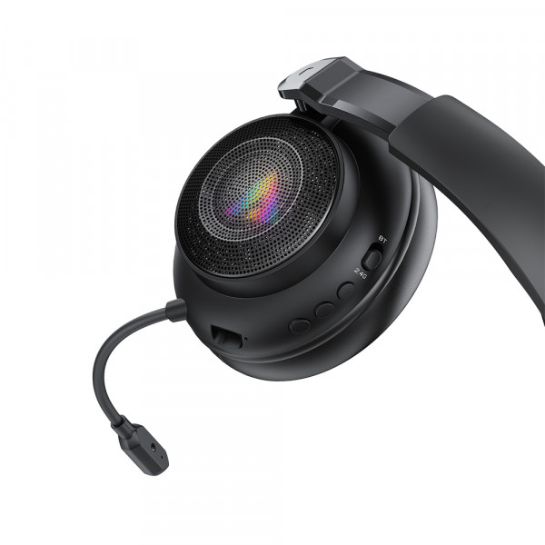 Навушники ігрові ACEFAST H15 gaming wireless headset Black (6974316286424)