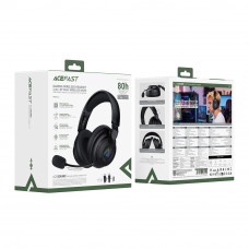 Навушники ігрові ACEFAST H15 gaming wireless headset Black (6974316286424)