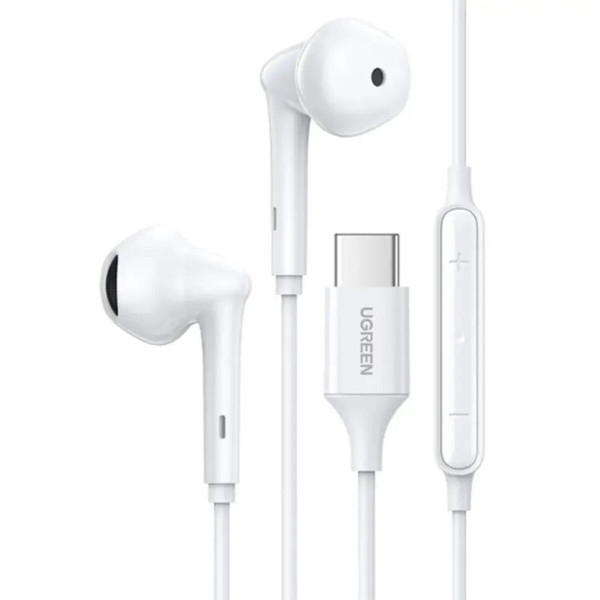 Навушники UGREEN EP101 Wired Earphones with Type-C Connector (Білий)(UGR-60700)