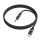 Перехідник BOROFONE BL22 Dignity digital audio conversion cable Type-C Black