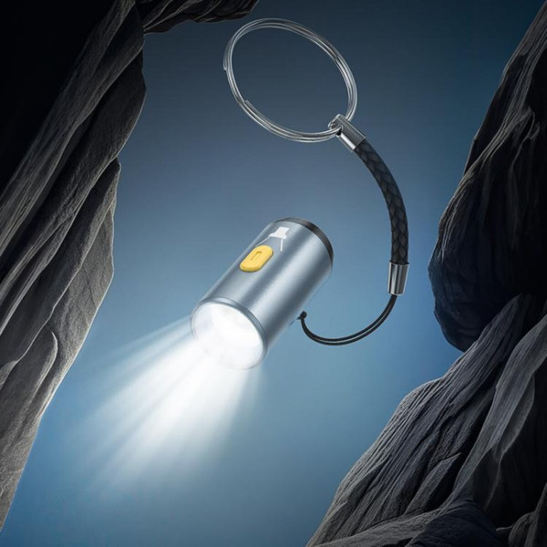 Перехідник HOCO UA38A Type-C to LED light adapter Gray