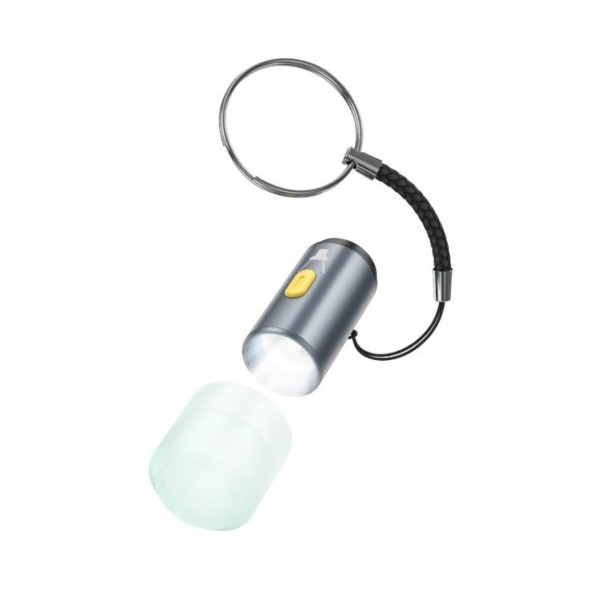 Перехідник HOCO UA38A Type-C to LED light adapter Gray