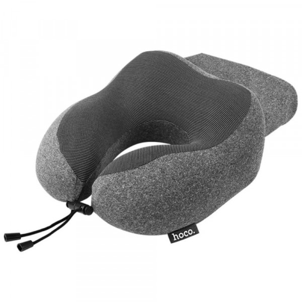 Подушка для подорожі HOCO HX70 slow rebound memory foam U-shaped pillow Black (6942007664677)