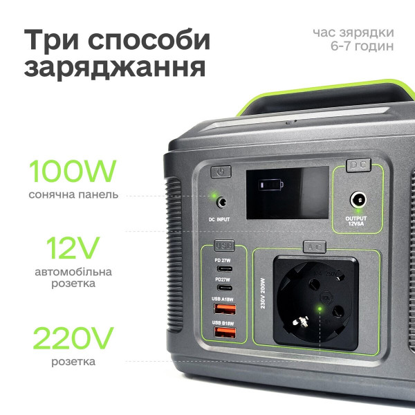 Портативна зарядна станція Junlee P-200 200W 185Wh