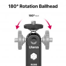 Шарнірне кріплення Ulanzi R098 Double Ball Heads with Code Shoe Mount (UV-2954 R098) (2954)