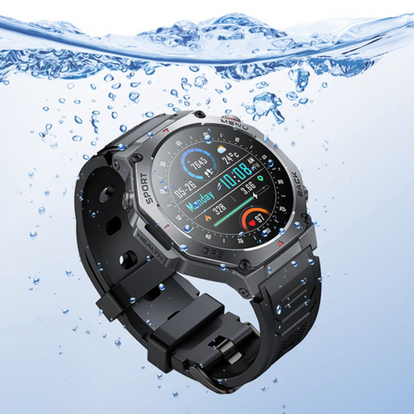 Смарт-годинник HOCO Y37 AMOLED 36mm. 520 mAh. GPS sports watch(call version) Black (6942007666046)