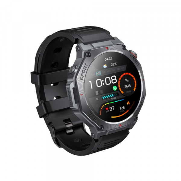 Смарт-годинник HOCO Y37 AMOLED 36mm. 520 mAh. GPS sports watch(call version) Black (6942007666046)