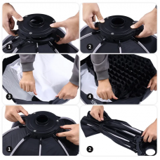 Софтбокс Ulanzi Vijim 40cm Octagonal Softbox with Mini Bowens Mount and Grid (L066 LAS002) (L066)