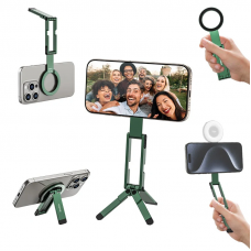 Тримач телефона Ulanzi MA60 Foldable Magnetic Phone Tripod (Green) (S036)