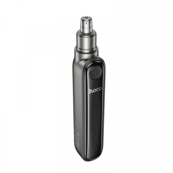 Тример для носа HOCO HP33 electric nose hair trimmer with display Metal gray (6942007623841)