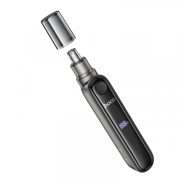 Тример для носа HOCO HP33 electric nose hair trimmer with display Metal gray (6942007623841)