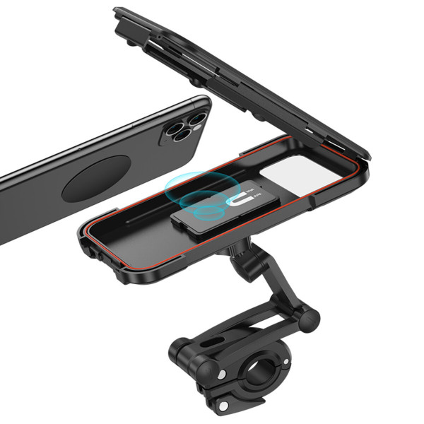 Велотримач для телефона HOCO CA101 Rider waterproof bicycle stand Black