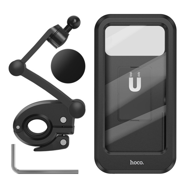 Велотримач для телефона HOCO CA101 Rider waterproof bicycle stand Black