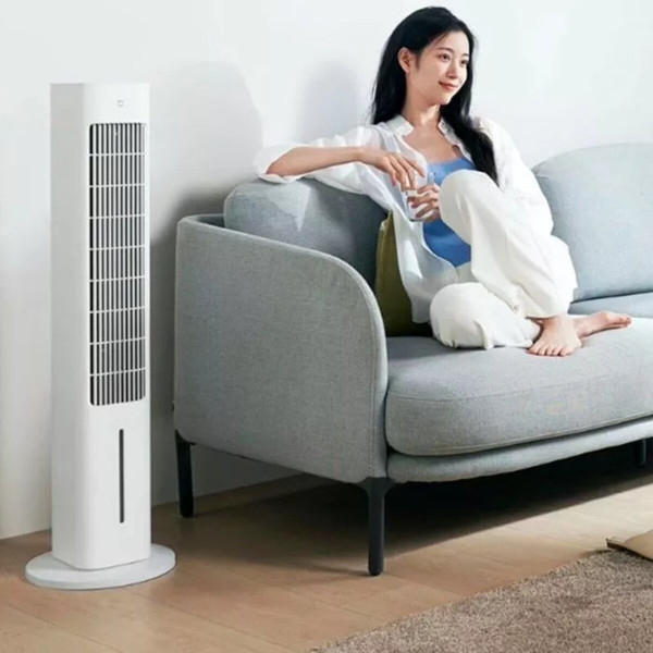 Вентилятор колонний Xiaomi Mijia Smart Evaporative Cooling Fan + (перехідник на EU розетку)