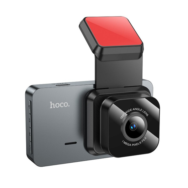 Відеореєстратор HOCO DV9 3-inch screen driving recorder (720P) Metal Gray