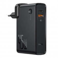 Зарядний пристрій Baseus Power Station（GaN）2 in1 Q.C. Power bank & Charger C+U 10000mAh 45W Чорний