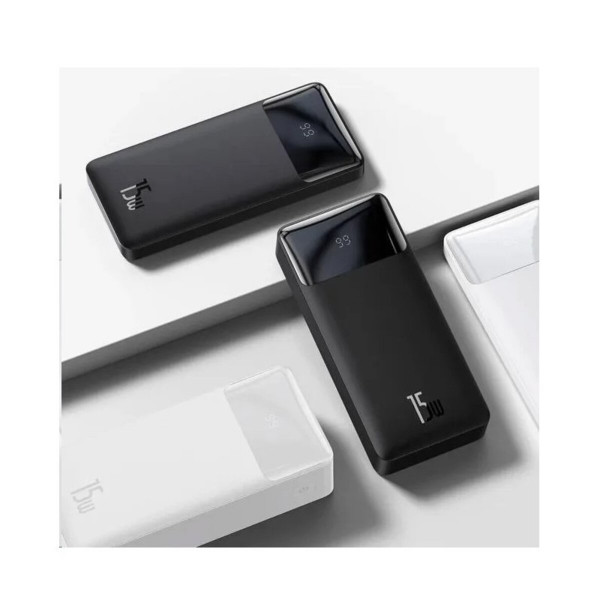 Зовнішній акумулятор Baseus Bipow Digital Display Power Bank 30000mAh 15W Black