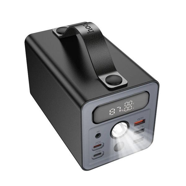 Зовнішній акумулятор HOCO J138 Distant 22.5W+PD20W+DC12V multi-function power bank (60000mAh) Black