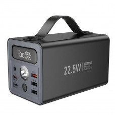 Зовнішній акумулятор HOCO J138 Distant 22.5W+PD20W+DC12V multi-function power bank (60000mAh) Black