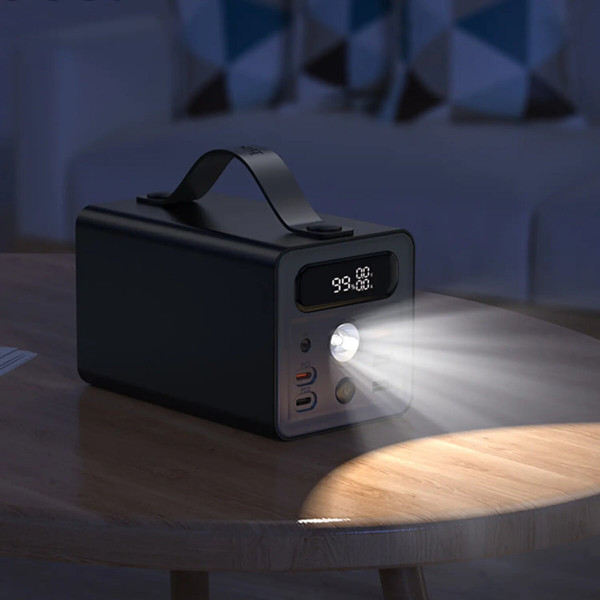 Зовнішній акумулятор HOCO J138 Distant 22.5W+PD20W+DC12V multi-function power bank (60000mAh) Black