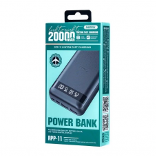 Зовнішній акумулятор REMAX Hintom 2.4A Fast Charging Power Bank 20000mAh RPP-11 Black (6954851218838)