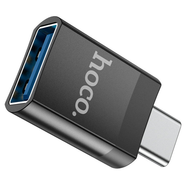Адаптер HOCO UA17 Type-C male to USB female USB3.0 adapter Чорний