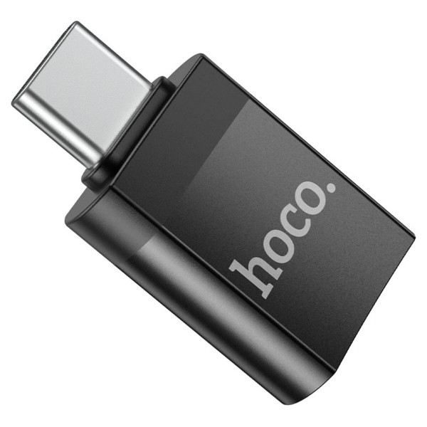 Адаптер HOCO UA17 Type-C male to USB female USB3.0 adapter Чорний