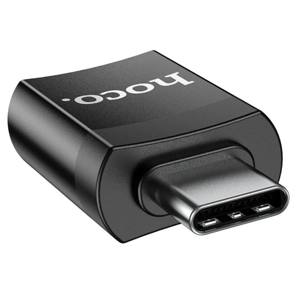 Адаптер HOCO UA17 Type-C male to USB female USB3.0 adapter Чорний