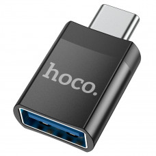 Адаптер HOCO UA17 Type-C male to USB female USB3.0 adapter Чорний