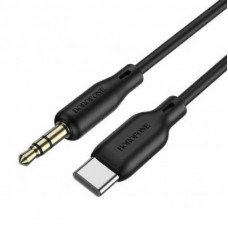 Аудіокабель BOROFONE BL18 Type-C silicone digital audio conversion cable Black (6941991101069)