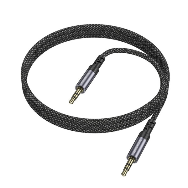 Аудіокабель BOROFONE BL24 Graceful audio cable AUX Metal Grey