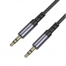 Аудіокабель BOROFONE BL24 Graceful audio cable AUX Metal Grey