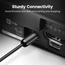 Аудіокабель UGREEN AV122 Toslink Optical Audio Cable 1m Black (UGR-70890)