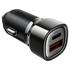 Автомобільний зарядний пристрій ACEFAST B20 PD45W (USB-C+USB-A) car charger metal gray (6974316287162)
