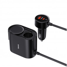 Автомобільний зарядний пристрій Baseus High Efficiency Pro 1-for-2 Car Cigarette Lighter 30W Cosmic Чорний