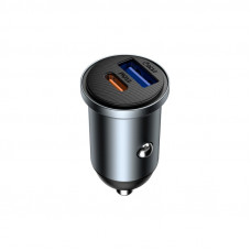 Автомобільний зарядний пристрій WIWU 35W Nano Lite A+C Fast Car Charger Wi-CC030 Gray (6977703656060)