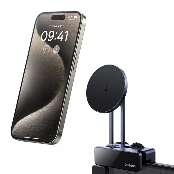 Автотримач для телефона Baseus MaxView Magnetic Car Mount for In-Vehicle Infotainment Screen Space Grey