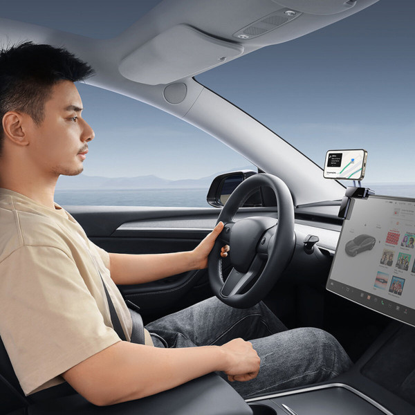 Автотримач для телефона Baseus MaxView Magnetic Car Mount for In-Vehicle Infotainment Screen Space Grey