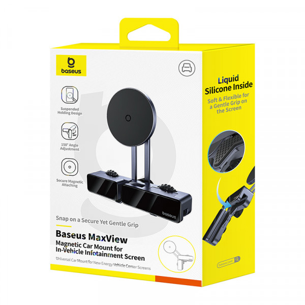 Автотримач для телефона Baseus MaxView Magnetic Car Mount for In-Vehicle Infotainment Screen Space Grey