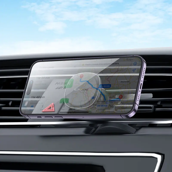 Автотримач для телефона BOROFONE BH102 Cloud magnetic car holder(air outlet) Чорний