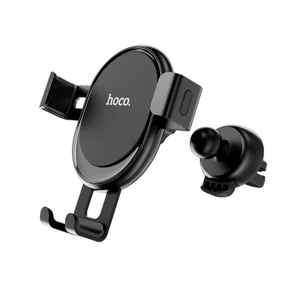 Автотримач для телефона HOCO CA56 Plus Armor metal gravity car holder Black Silver