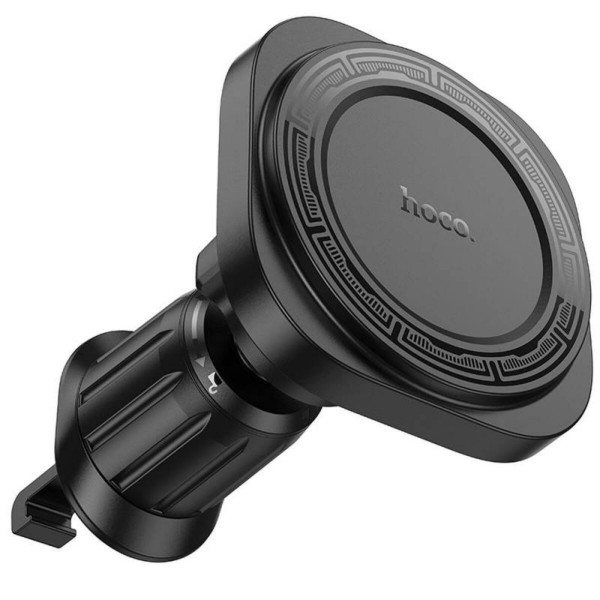 Автотримач для телефона HOCO H28 Rainbow ring magnetic car holder(air outlet) Чорний