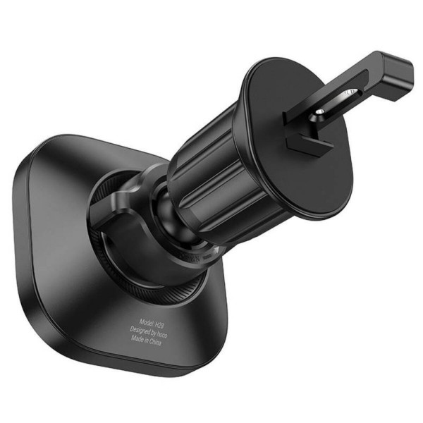 Автотримач для телефона HOCO H28 Rainbow ring magnetic car holder(air outlet) Чорний