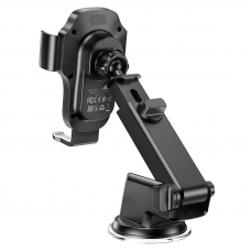 Автотримач для телефона з БЗП HOCO HW3 Wise automatic induction wireless fast charging car holder(center console) Black (6931474791849)