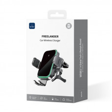 Автотримач для телефона з БЗП WIWU FREELANDER Car Wireless Charger CH-313 Black (6976195097351)