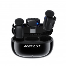 Бездротова мікрофонна система ACEFAST R2 wireless lavalier microphones Black (6974316284901)
