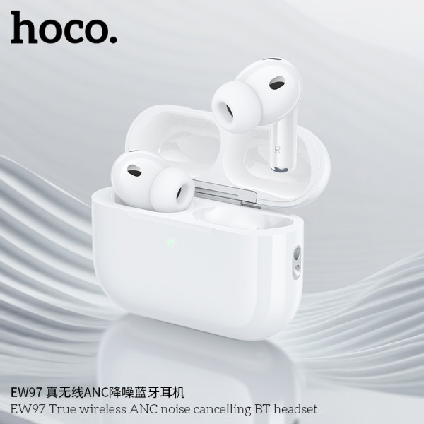 Бездротові навушники HOCO EW97 True wireless ANC noise reduction BT headset White (6942007673976)