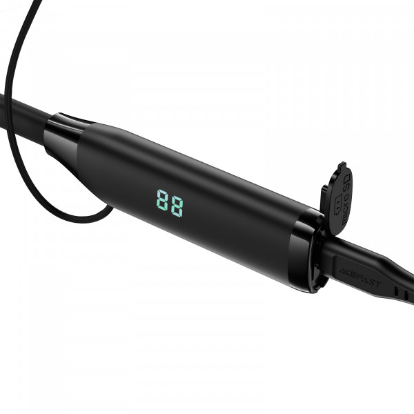 Бездротові спортивні навушники ACEFAST N7 neck hanging wireless earphones Black (6974316285663)