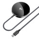 Бездротовий зарядний пристрій ACEFAST E24 QI2 desktop magnetic wireless charger with cable, Metal Gray (6974316284758)
