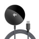 Бездротовий зарядний пристрій ACEFAST E24 QI2 desktop magnetic wireless charger with cable, Metal Gray (6974316284758)